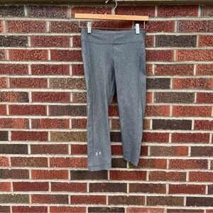 Under Armour Marled Gray Mid Rise Cropped Ankle Leggings Pants